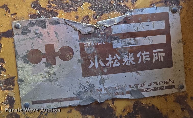 image for item DP6215 1989 Komatsu D66S-1 track loader