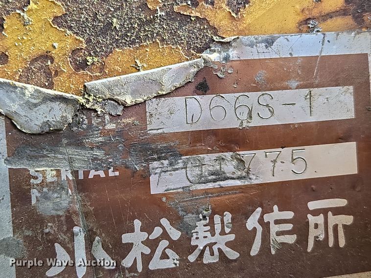 image for item DP6215 1989 Komatsu D66S-1 track loader