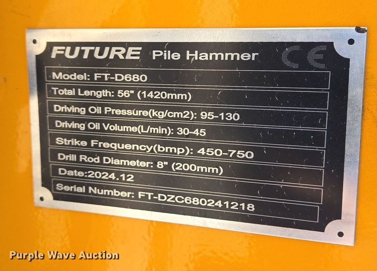 image for item DS5312 2024 Future FT-D680 skid steer post Driver