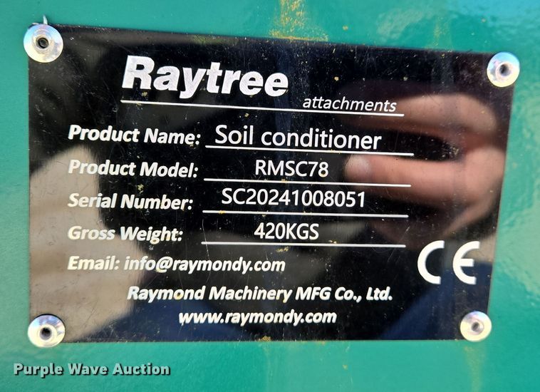 image for item DS5318 Raytree RMSC78 skid steer soil conditioner