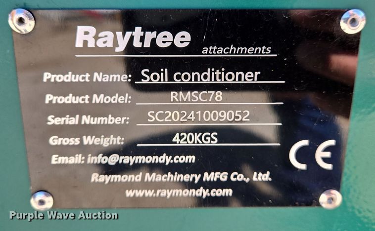 image for item DS5319 Raytree RMSC78 skid steer soil conditioner 