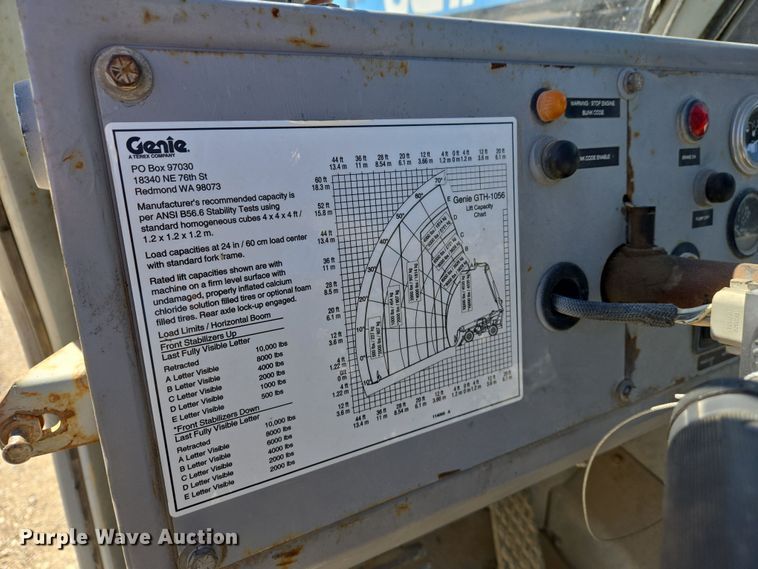 image for item DS5320 2007 Genie GTH-1056 telehandler