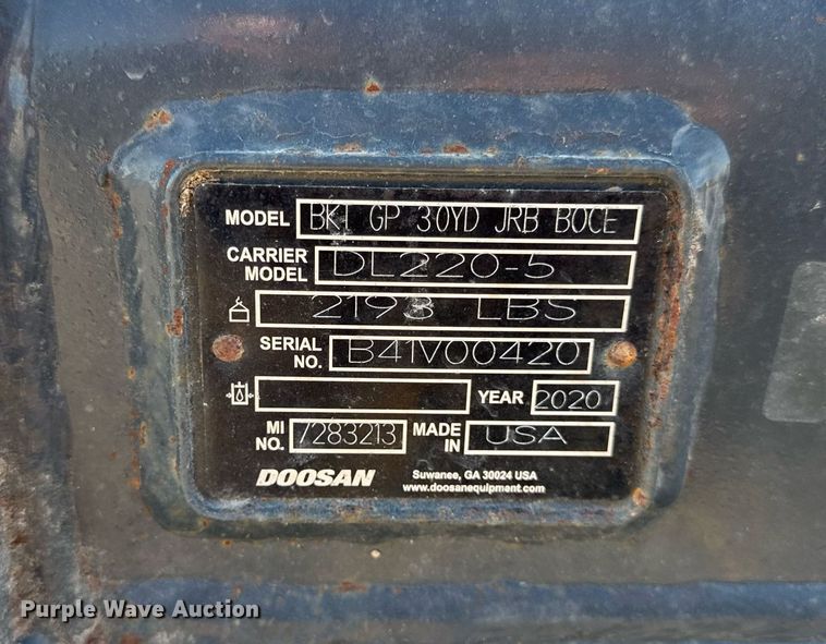 image for item DU3365 Doosan DL220-5 wheel loader