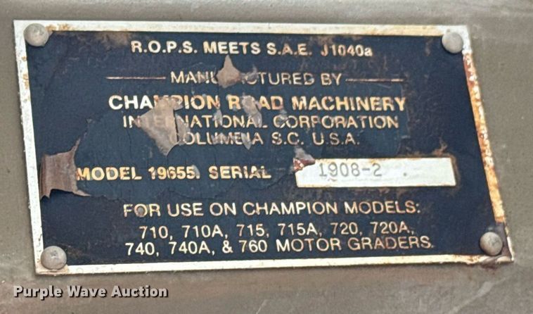 image for item DU9731 1990 Champion 710A motor grader