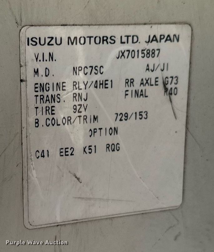 image for item DV0622 1999 Isuzu NPR HD refuse truck