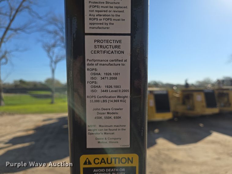 image for item DV1326 2022 John Deere 450K dozer
