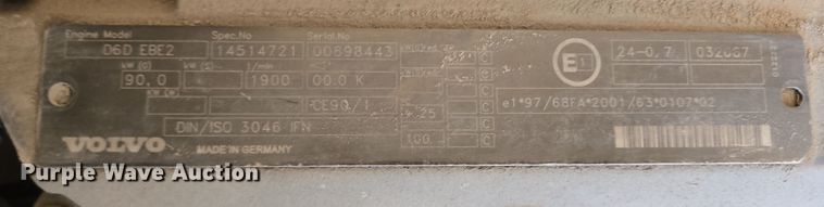 image for item DV1332 Volvo EC160B LC excavator