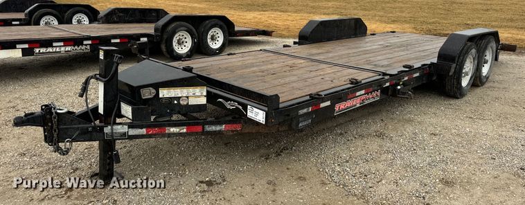 image for item DV1753 2017 Trailerman tilt deck equipment trailer