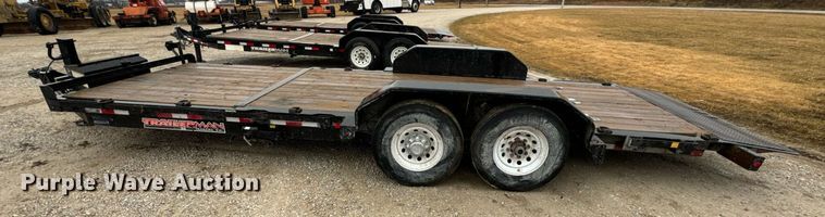image for item DV1753 2017 Trailerman tilt deck equipment trailer