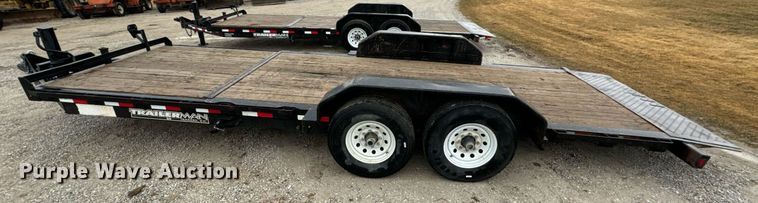 image for item DV1754 2016 Trailerman tilt deck equipment trailer
