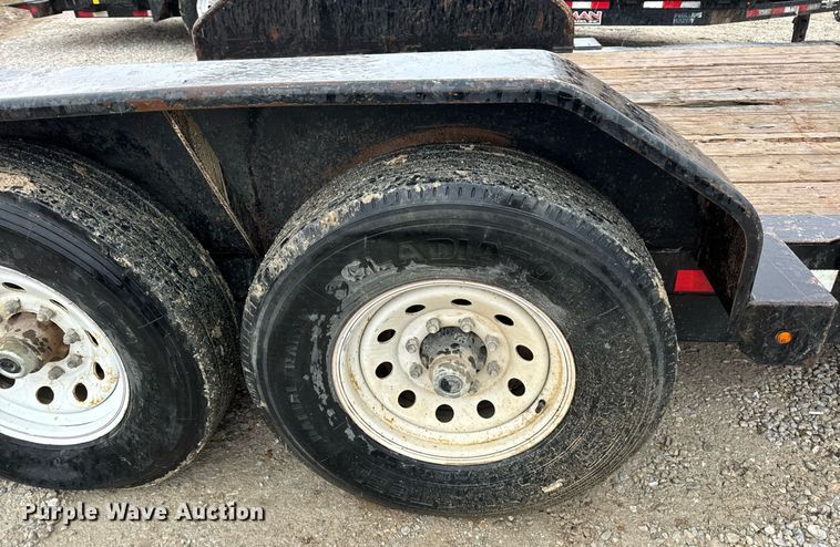 image for item DV1754 2016 Trailerman tilt deck equipment trailer