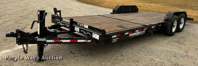 image for item DV1756 2016 Trailerman tilt deck equipment trailer