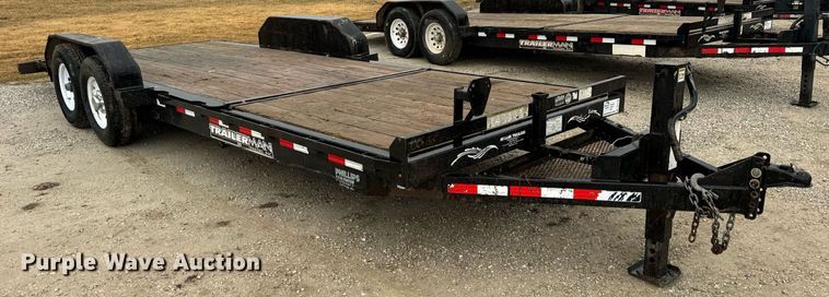 image for item DV1756 2016 Trailerman tilt deck equipment trailer