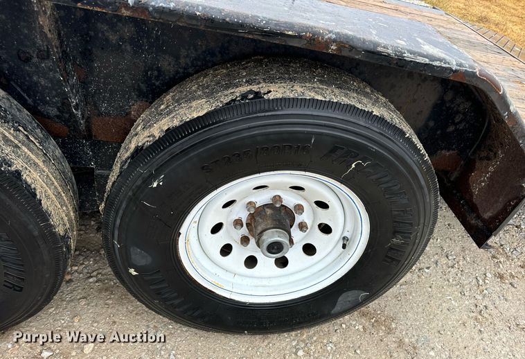 image for item DV1756 2016 Trailerman tilt deck equipment trailer