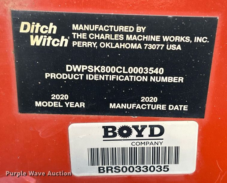 image for item DV1764 2020 Ditch Witch SK800 compact utility loader