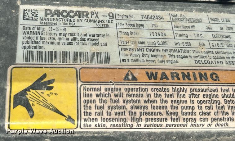 image for item DV1772 2021 Kenworth T370 utility / service truck