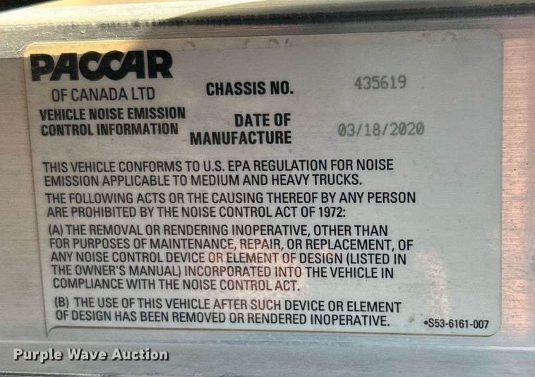 image for item DV1772 2021 Kenworth T370 utility / service truck