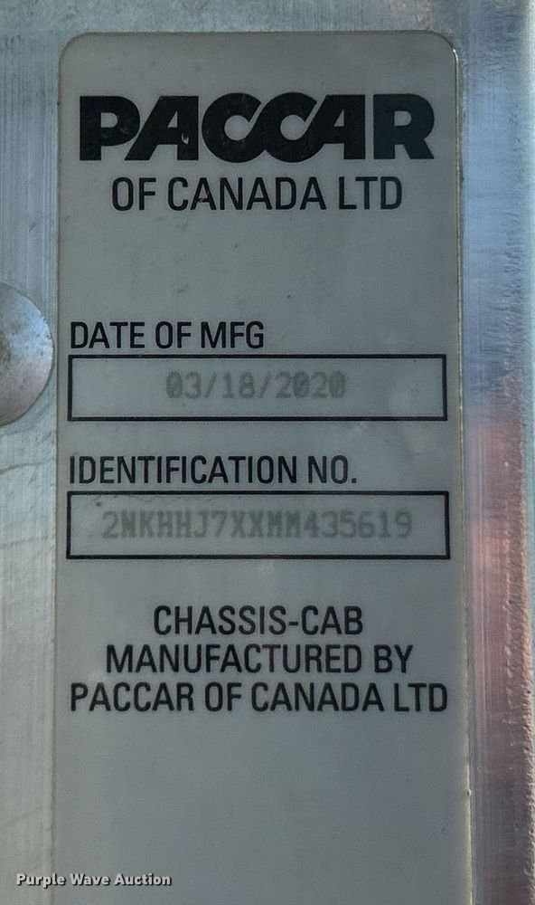 image for item DV1772 2021 Kenworth T370 utility / service truck