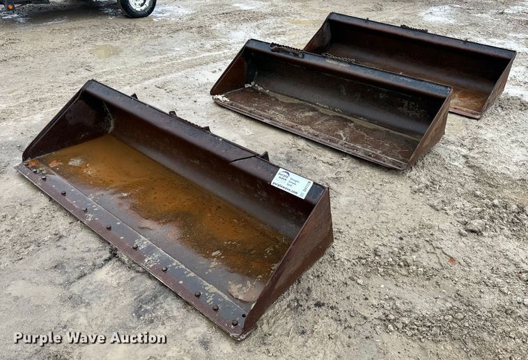 image for item DV1778 (3) Caterpillar skid steer buckets