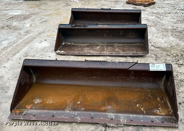 image for item DV1778 (3) Caterpillar skid steer buckets