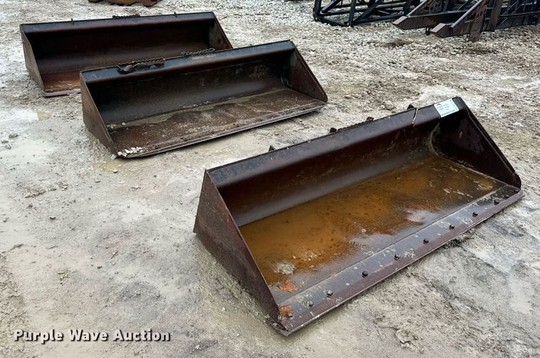 image for item DV1778 (3) Caterpillar skid steer buckets