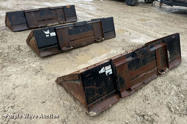 image for item DV1778 (3) Caterpillar skid steer buckets