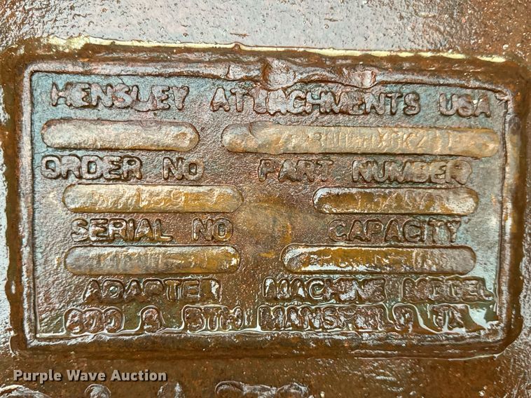 image for item DV1793 Hensley excavator bucket