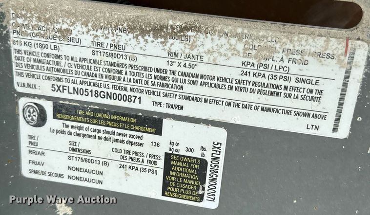 image for item DV1798 2016 Wacker Neuson LTN6L light plant