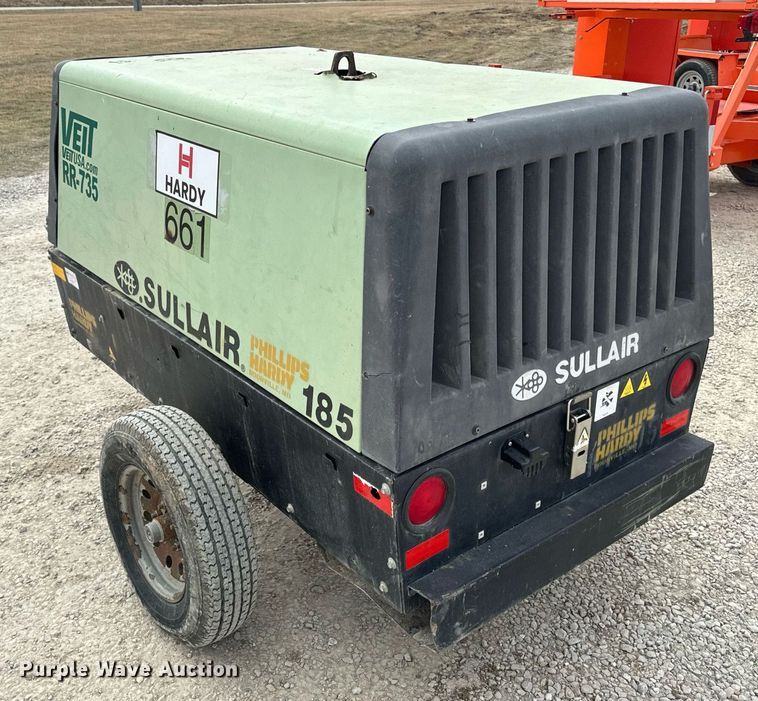 image for item DV1800 Sullair 185 air compressor