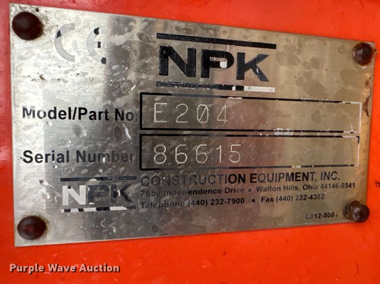 image for item DV1802 NPK E204 breaker