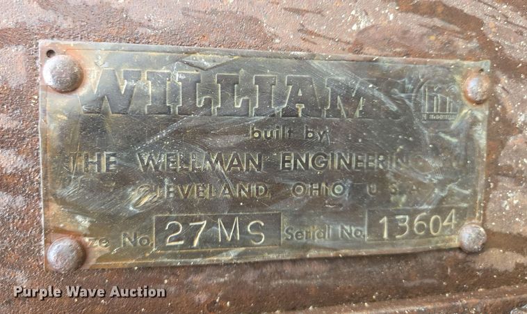 image for item DV1808 Williams clamshell bucket