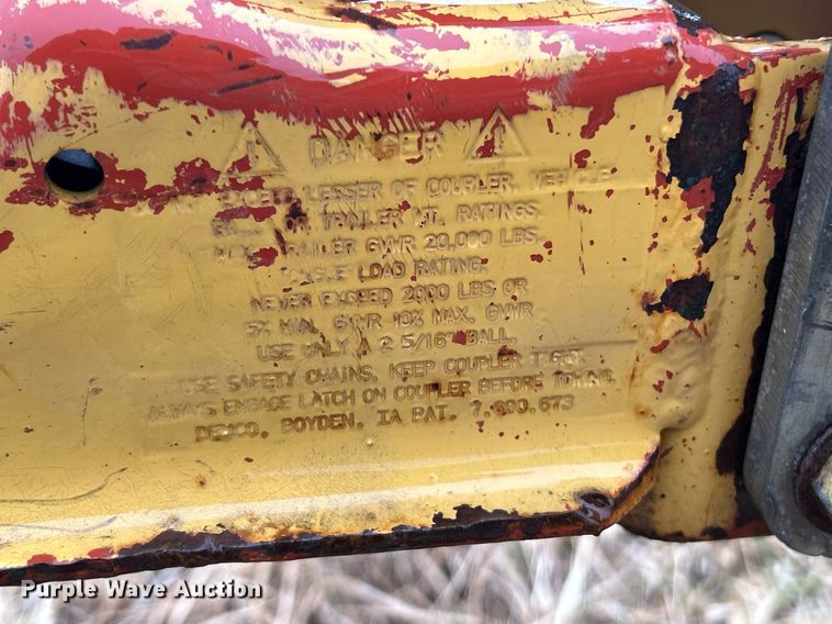 image for item DV1813 2012 Felling dump trailer