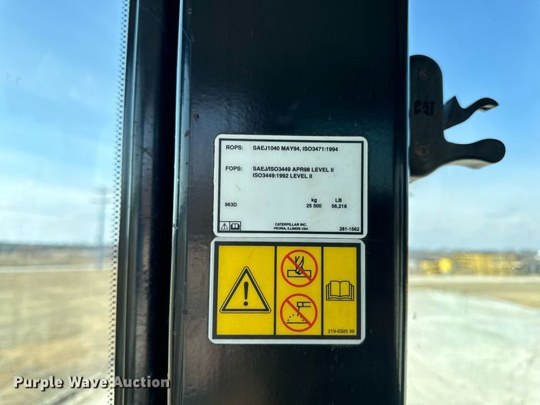 image for item DV1816 2011 Caterpillar 963D track loader