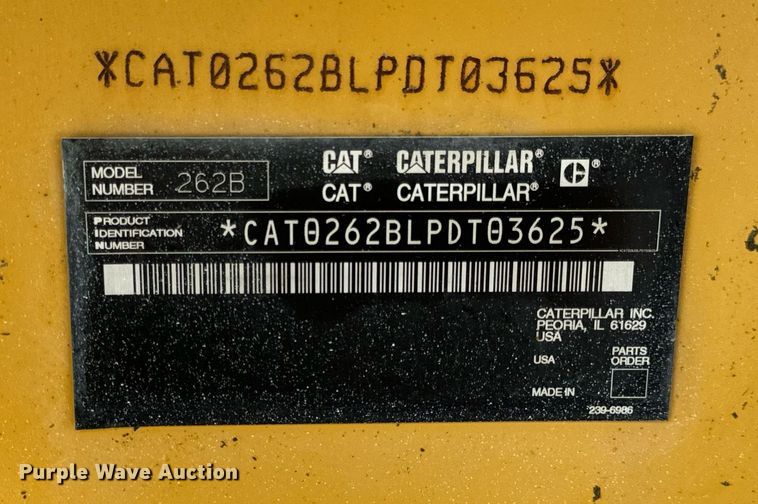 image for item DV1820 2006 Caterpillar 262B skid steer loader