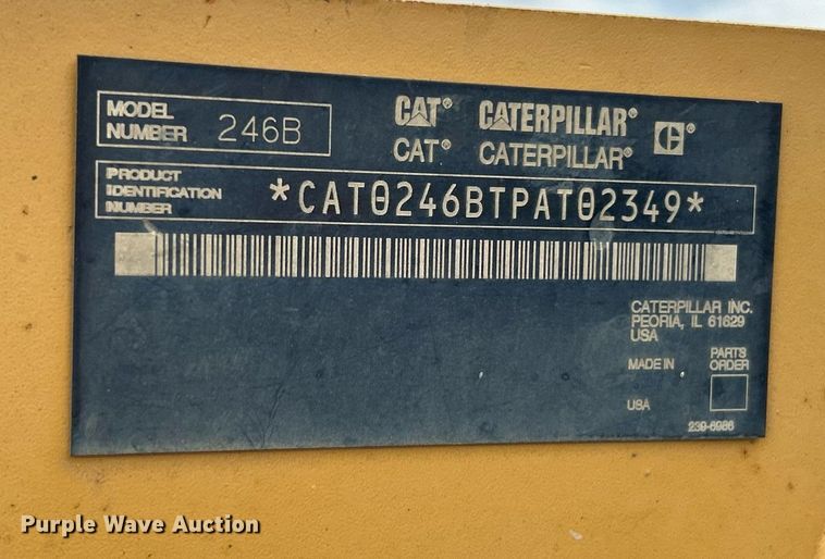 image for item DV1821 2005 Caterpillar 246B skid steer loader