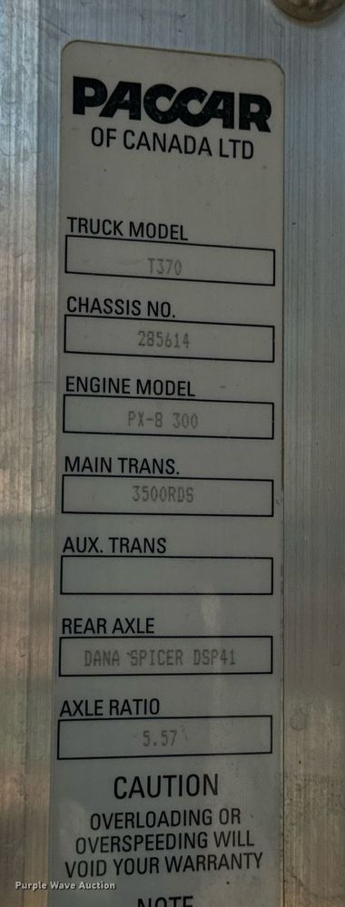 image for item DV1853 2011 Kenworth T370 digger derrick truck