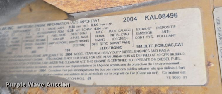 image for item DW3233 2004 GMC C6500 Crew Cab flatbed truck