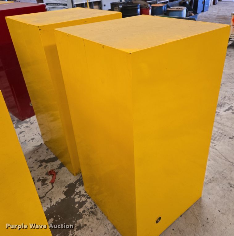 image for item DW8540 (2) Justrite flammable storage cabinets