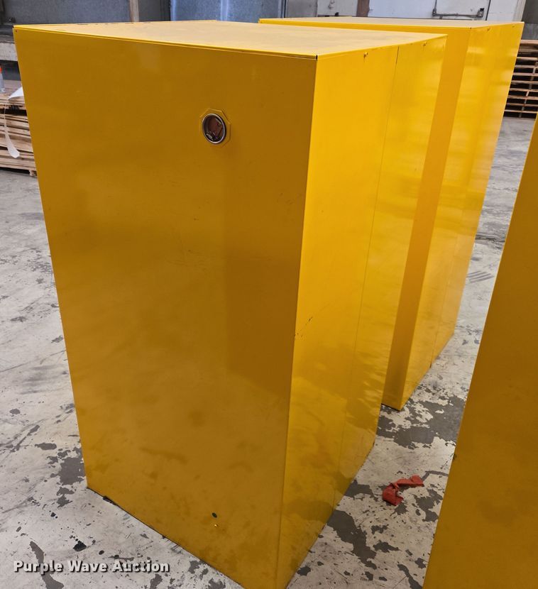 image for item DW8540 (2) Justrite flammable storage cabinets