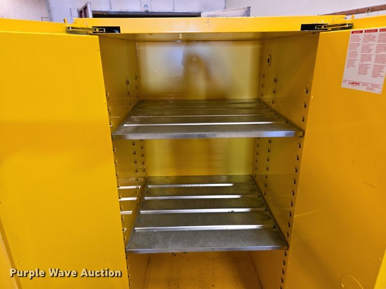 image for item DW8540 (2) Justrite flammable storage cabinets