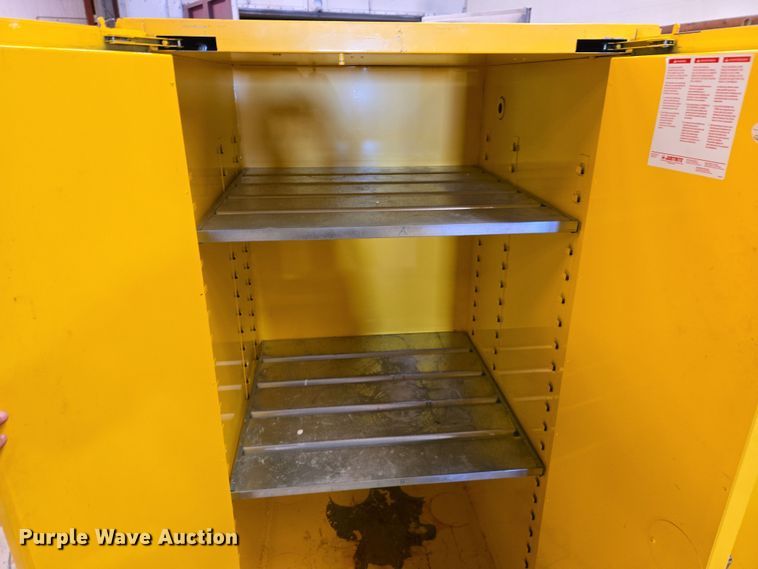 image for item DW8540 (2) Justrite flammable storage cabinets
