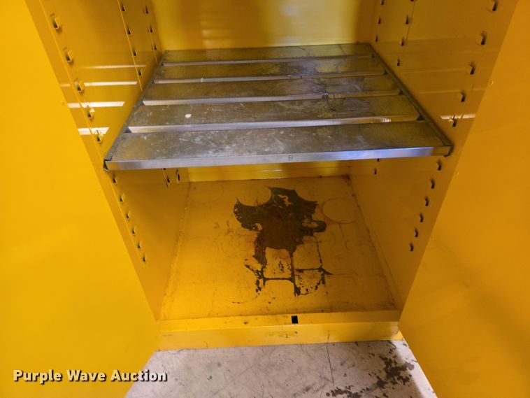 image for item DW8540 (2) Justrite flammable storage cabinets