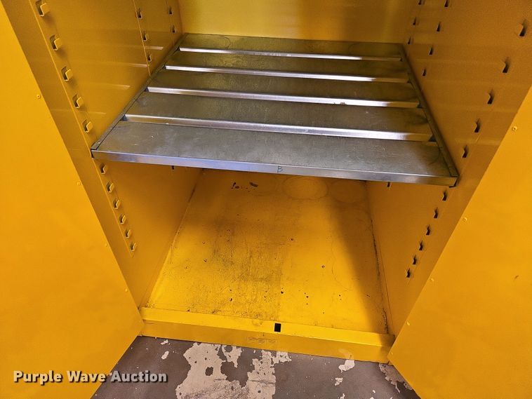 image for item DW8540 (2) Justrite flammable storage cabinets