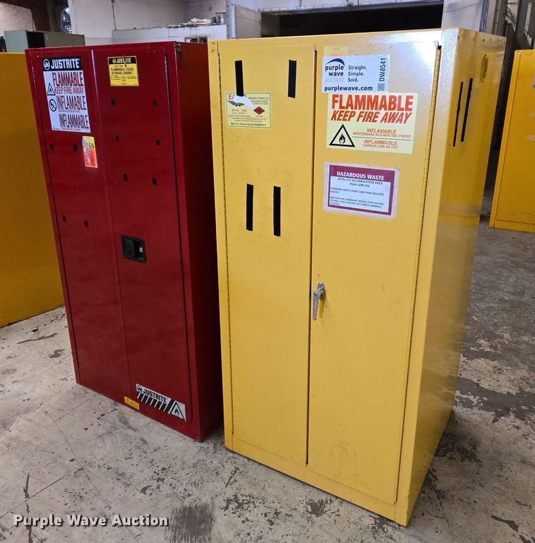 image for item DW8541 (2) flammable storage cabinets