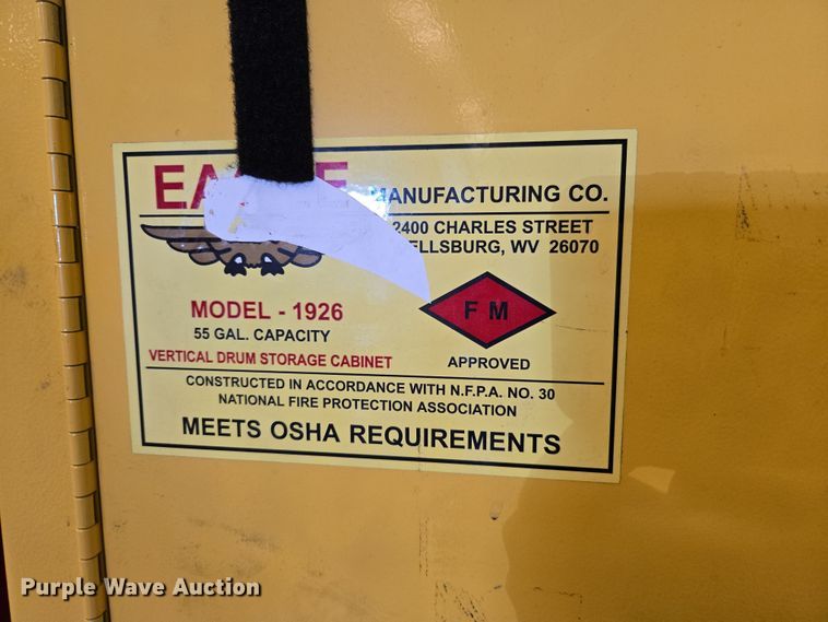 image for item DW8541 (2) flammable storage cabinets