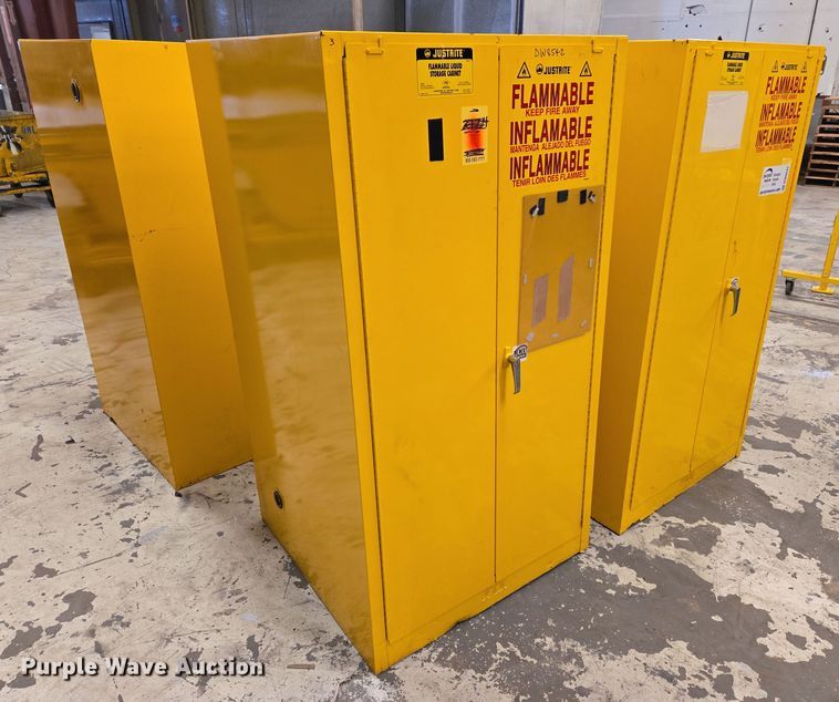 image for item DW8542 (2) Justrite flammable storage cabinets
