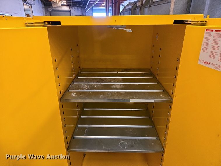 image for item DW8542 (2) Justrite flammable storage cabinets