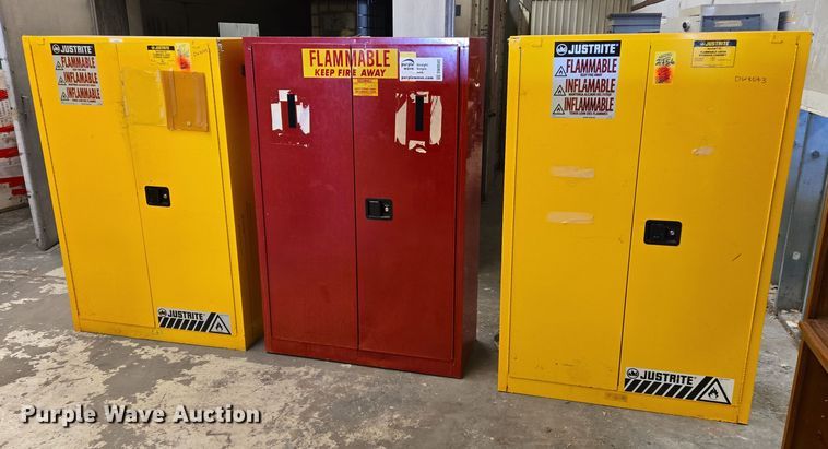 image for item DW8543 (3) flammable storage cabinets