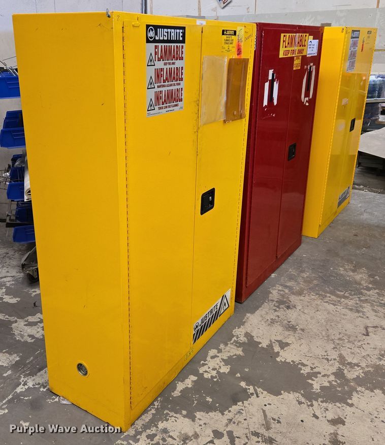 image for item DW8543 (3) flammable storage cabinets