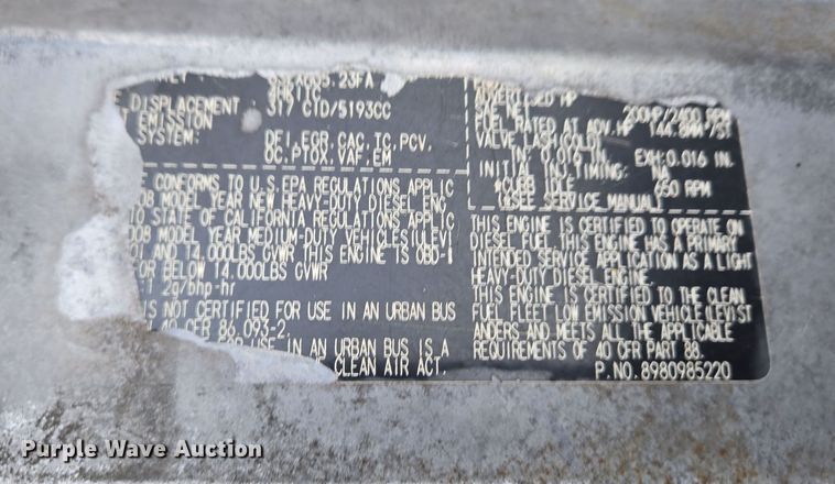 image for item EC4030 2010 Isuzu NPR street sweeper truck